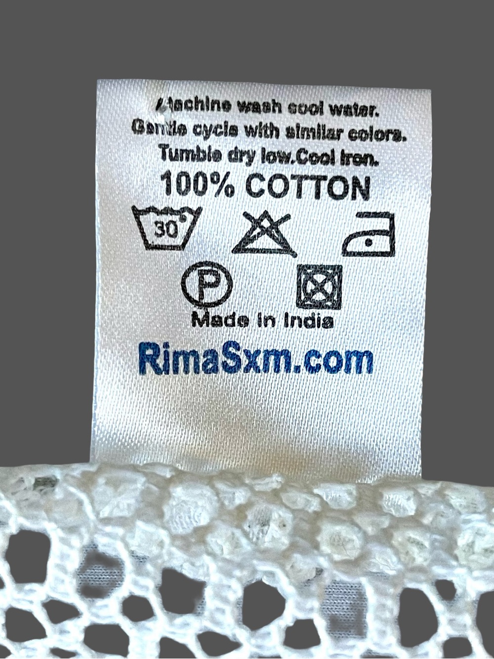 Rima Beachworld All Cotton Crochet Lace Kaftan Swimsuit Cover-up O/S - Picture 4 of 7